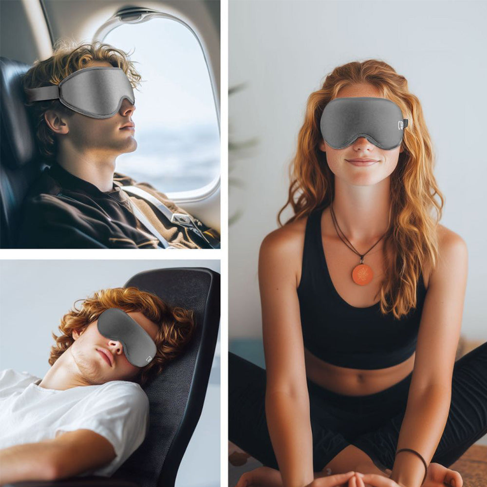 Augenmaske ohne Druck, Tech-Protect Eyeshade Sleep, Grau