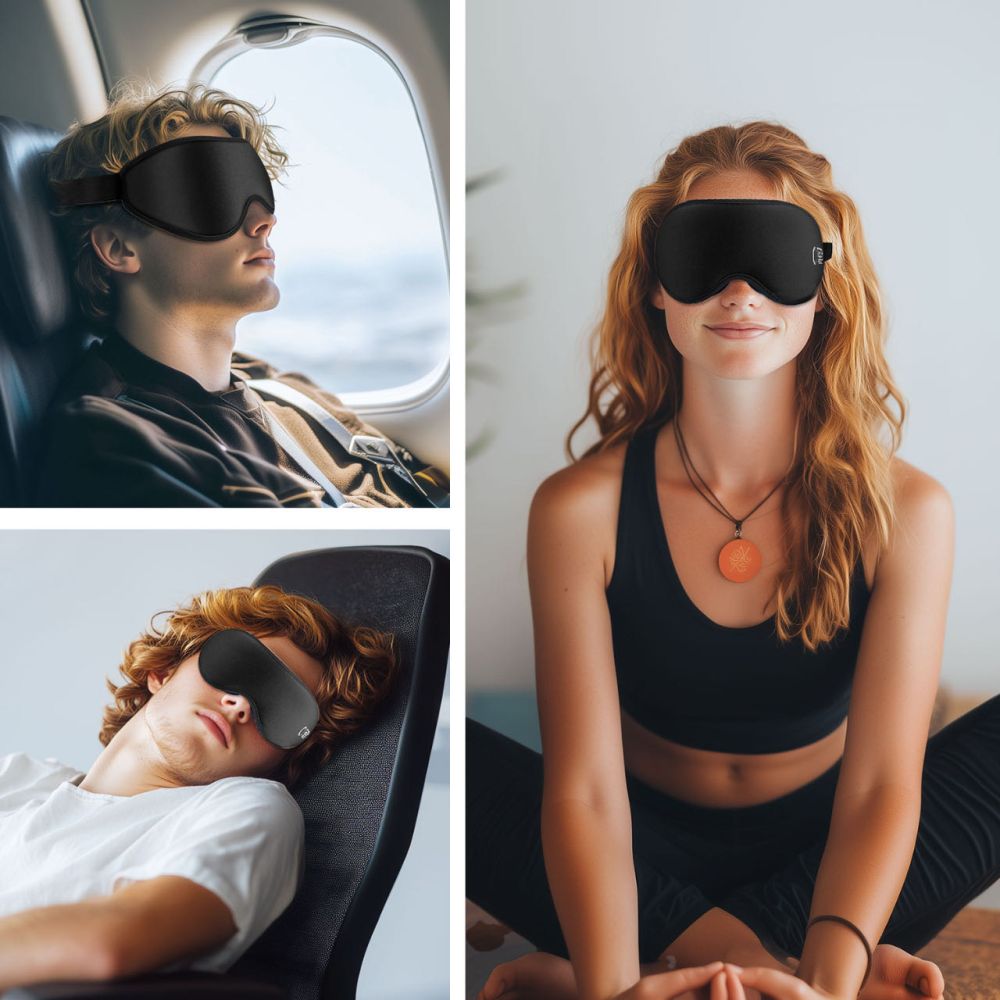 Augenmaske ohne Druck, Tech-Protect Eyeshade Sleep, Schwarz