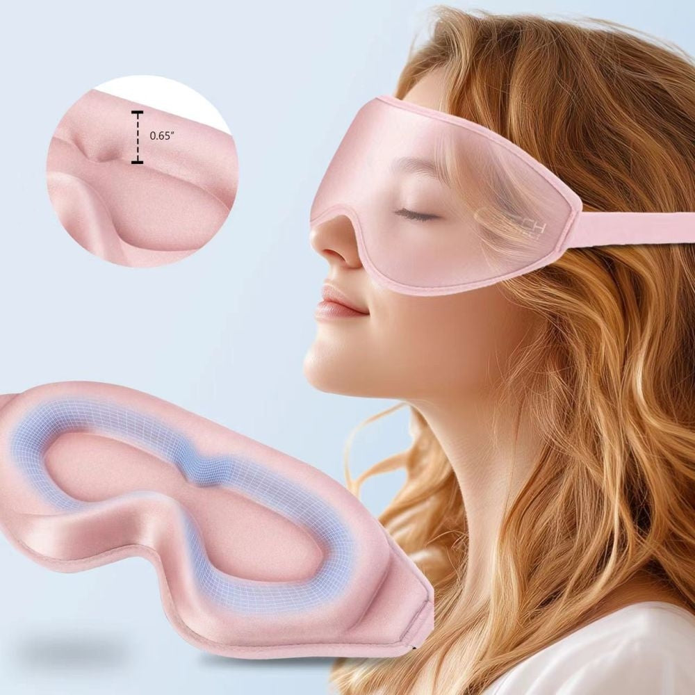 Augenmaske ohne Druck, Tech-Protect Eyeshade Sleep, Rosa
