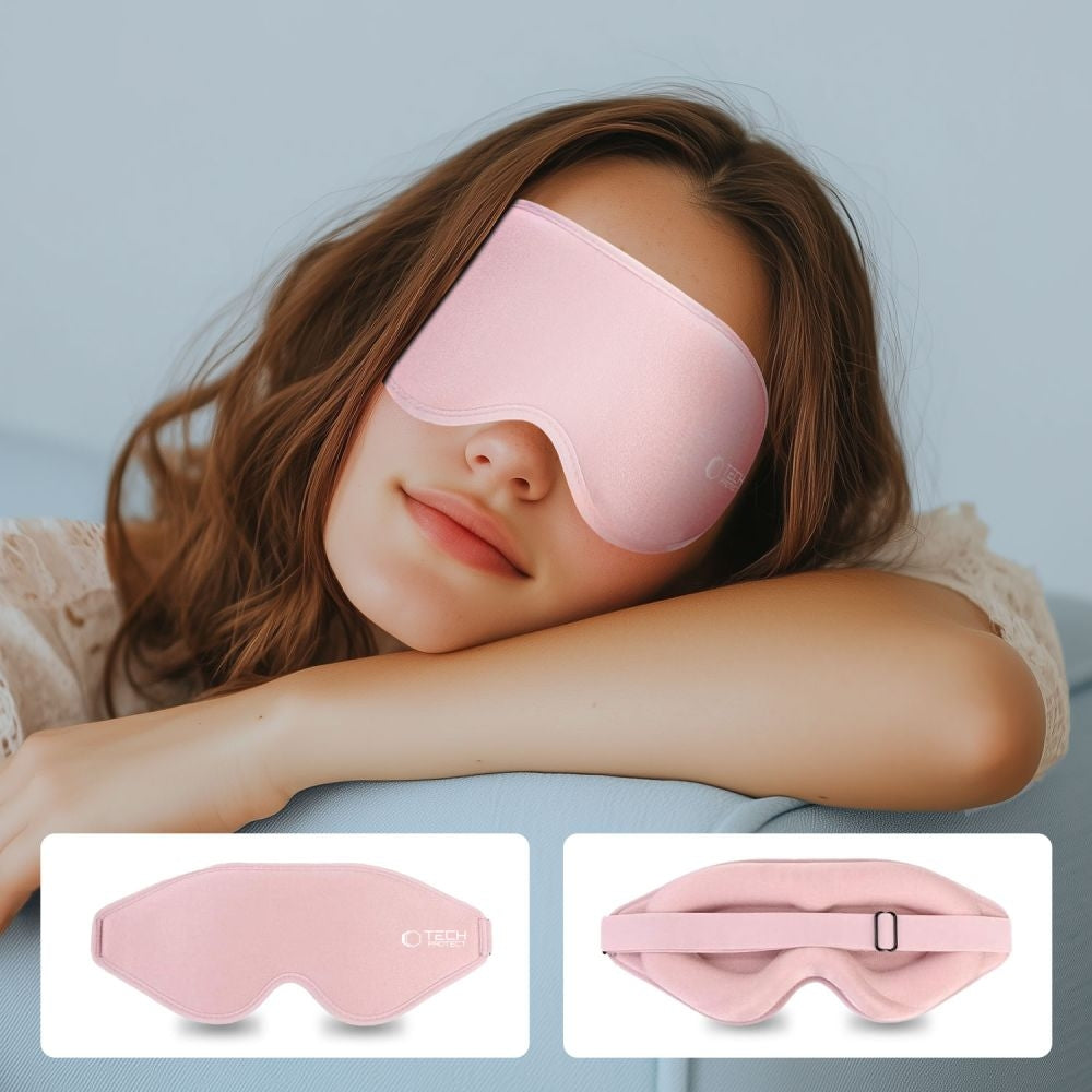 Augenmaske ohne Druck, Tech-Protect Eyeshade Sleep, Rosa