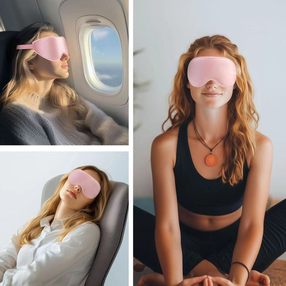 Augenmaske ohne Druck, Tech-Protect Eyeshade Sleep, Rosa