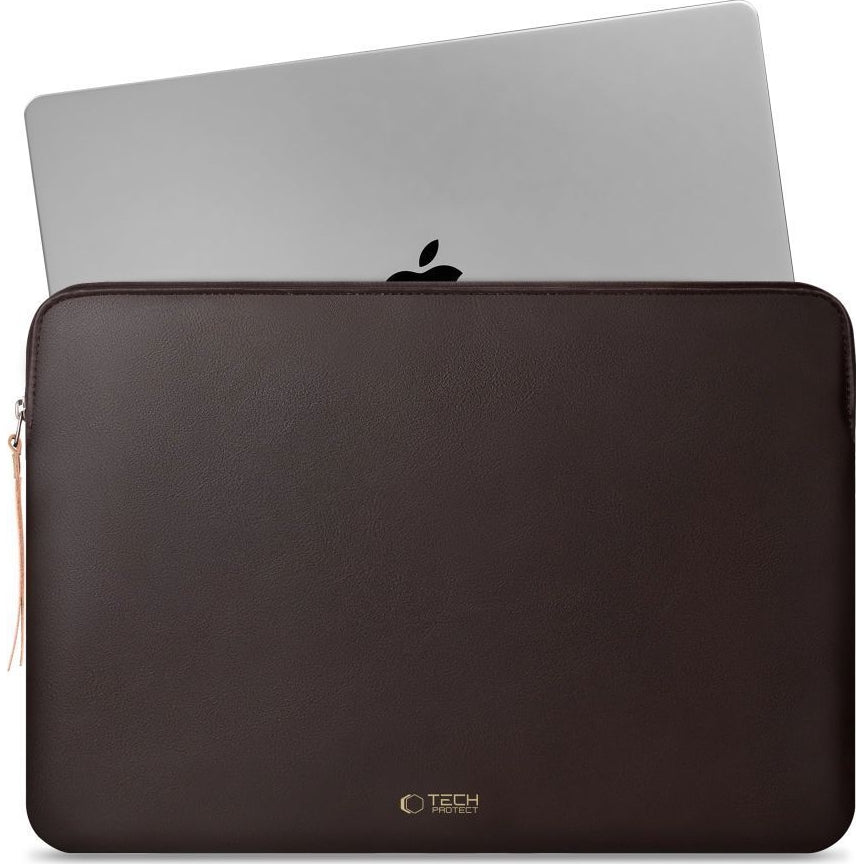 Laptoptasche für 13-14“ Laptop, Tech-Protect Fleeke,  Dunkelbraun