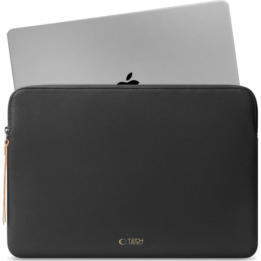 Laptoptasche für 13-14“ Laptop, Tech-Protect Fleece,  Schwarz