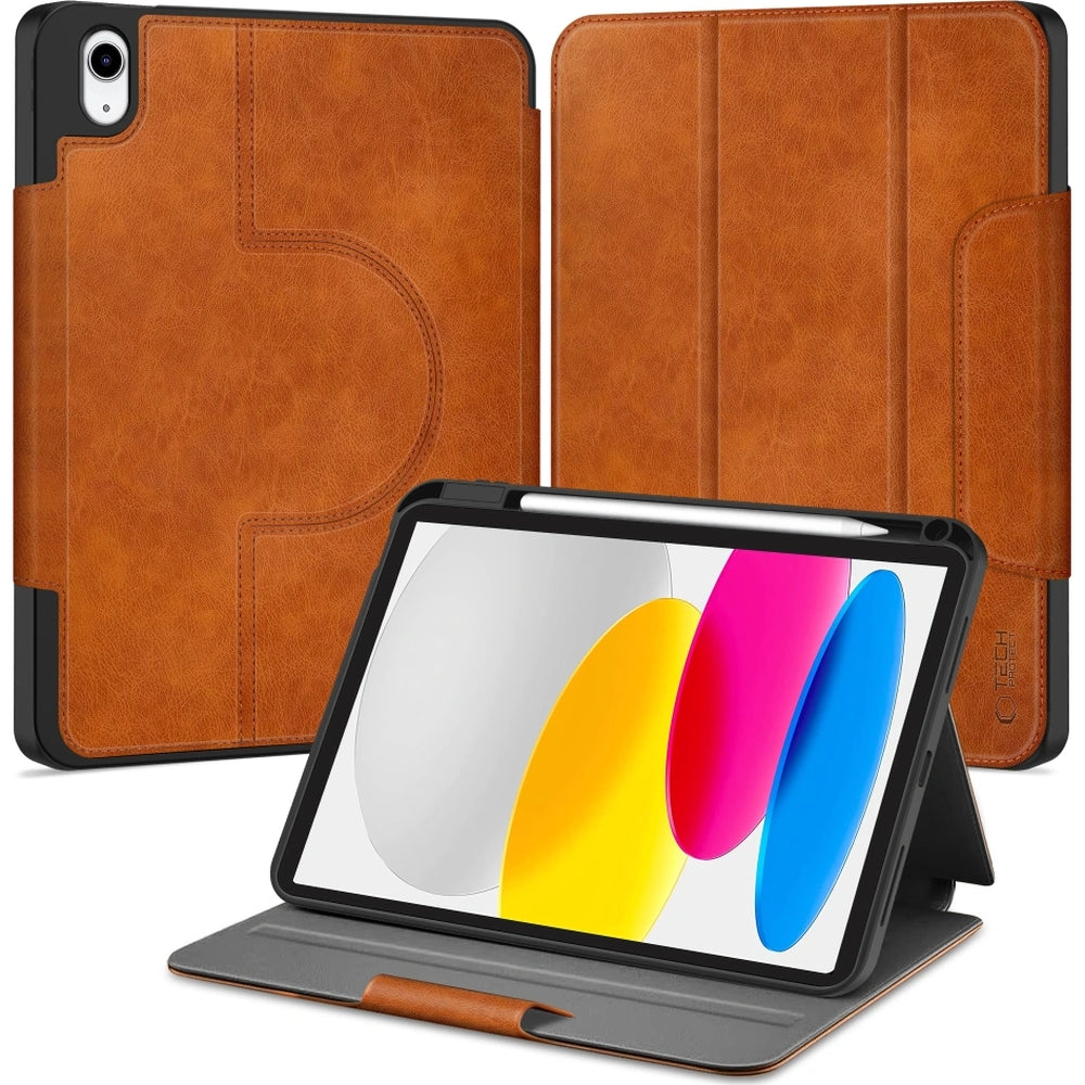 Schutzhülle für iPad 11 (A16) 2025 / 10,9 10 gen. 2022, Tech-Protect Fleece, Braun