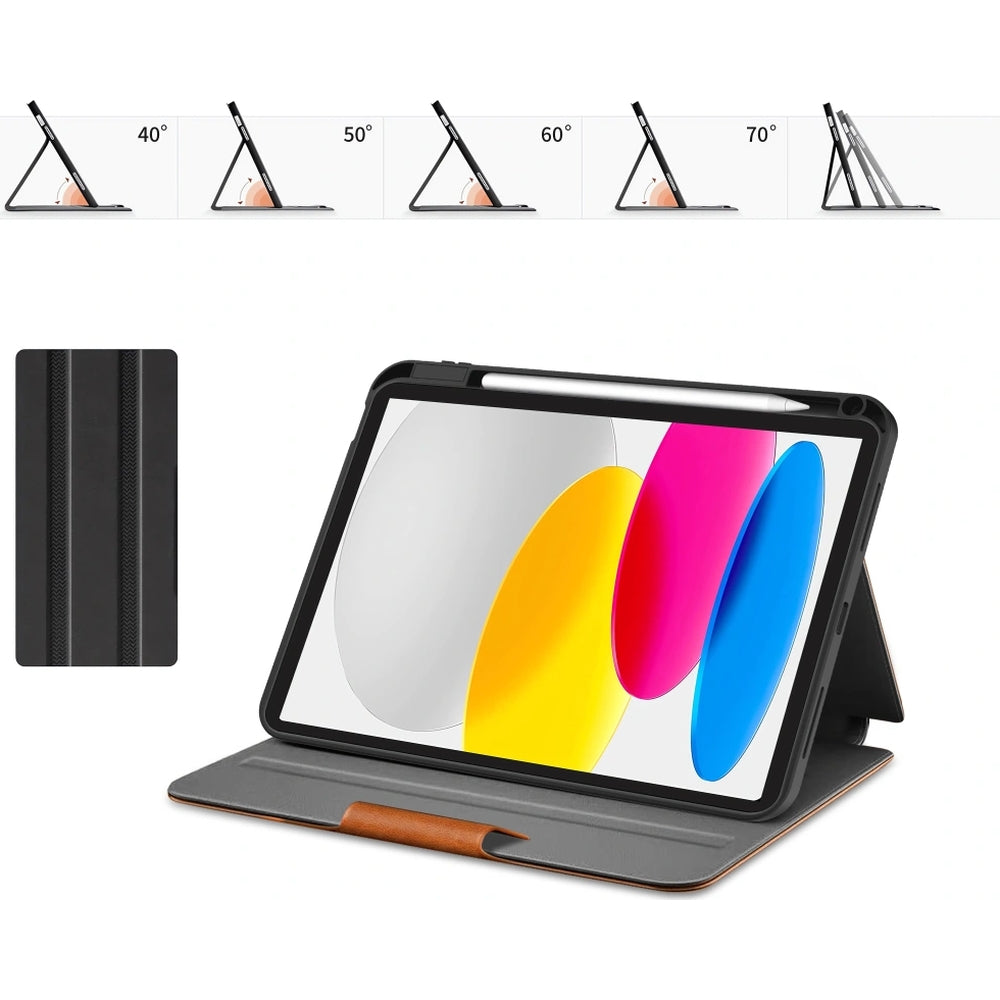 Schutzhülle für iPad 11 (A16) 2025 / 10,9 10 gen. 2022, Tech-Protect Fleece, Braun