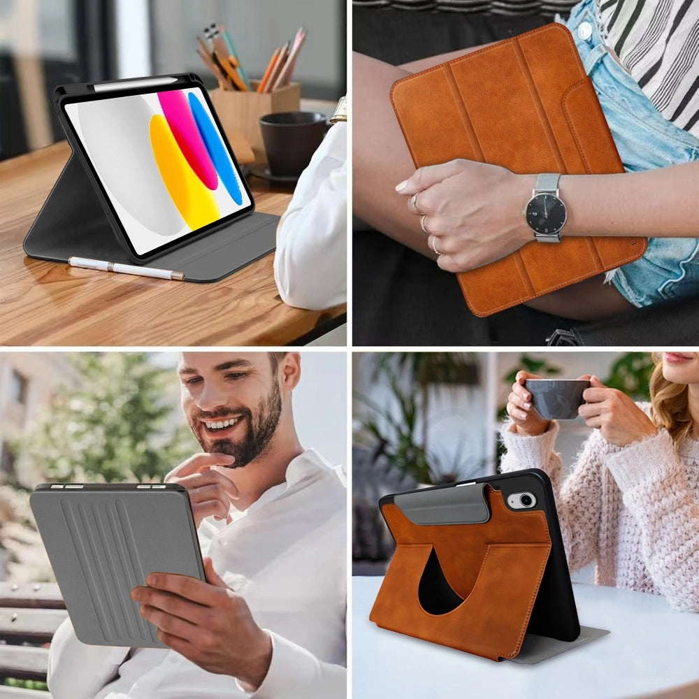 Schutzhülle für iPad 11 (A16) 2025 / 10,9 10 gen. 2022, Tech-Protect Fleece, Braun