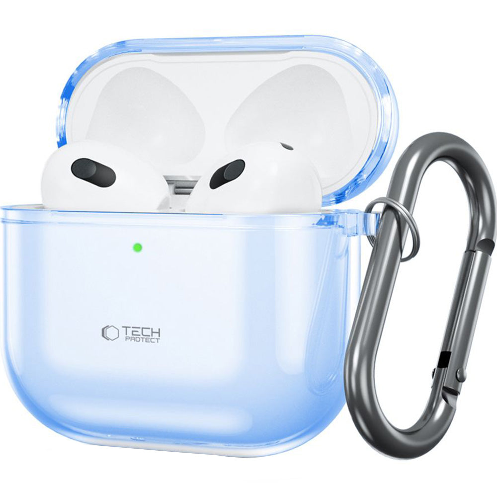 Schutzhülle für Apple AirPods 5 / 4, Tech-Protect Flexair Transparent-Blue