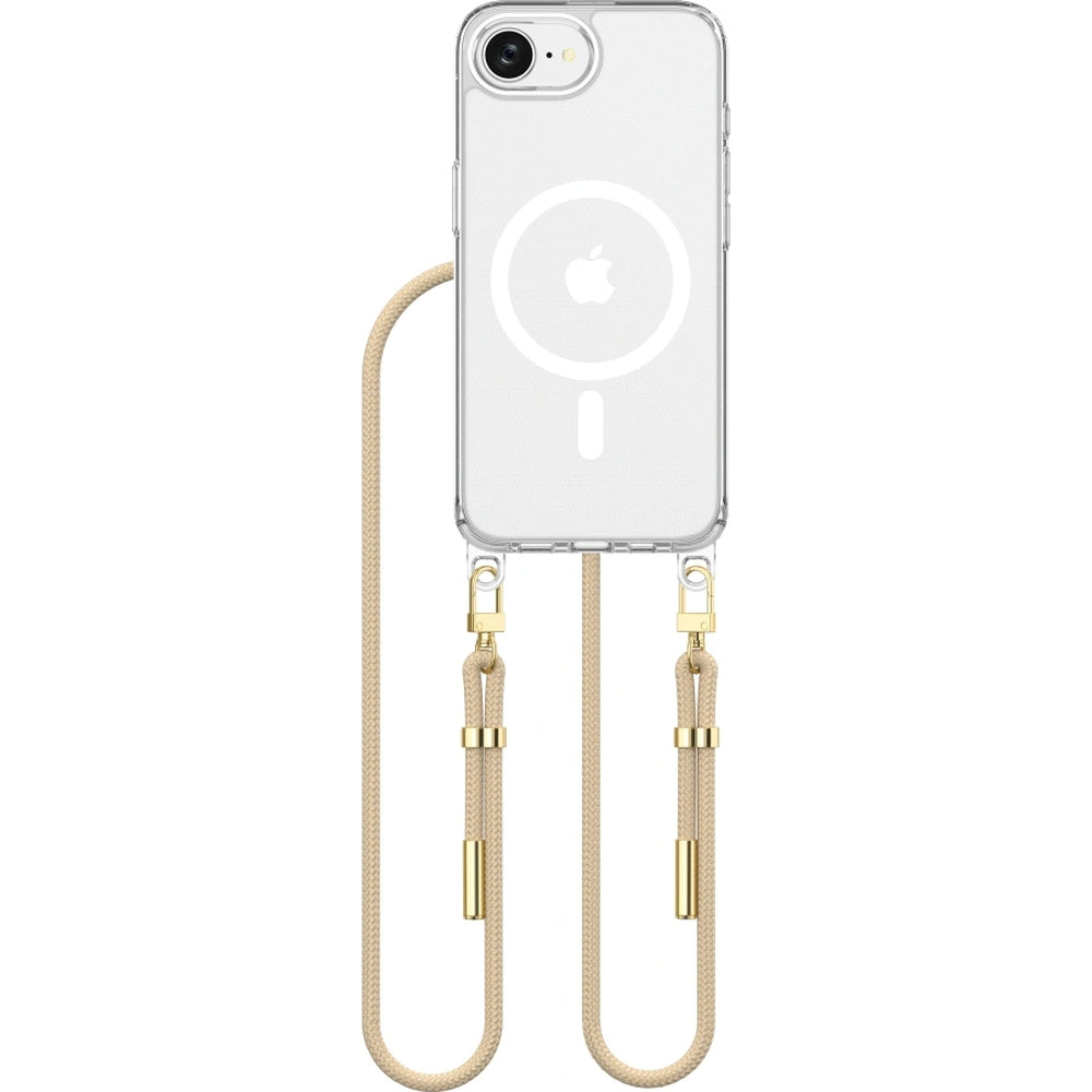 Handyhülle für iPhone 17e / 16e, Tech-Protect Flexair Chain MagSafe, Transparent