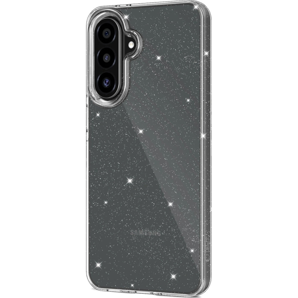 Handyhülle für Galaxy A56 5G, Tech-Protect Flexair, Transparent mit Glitzer