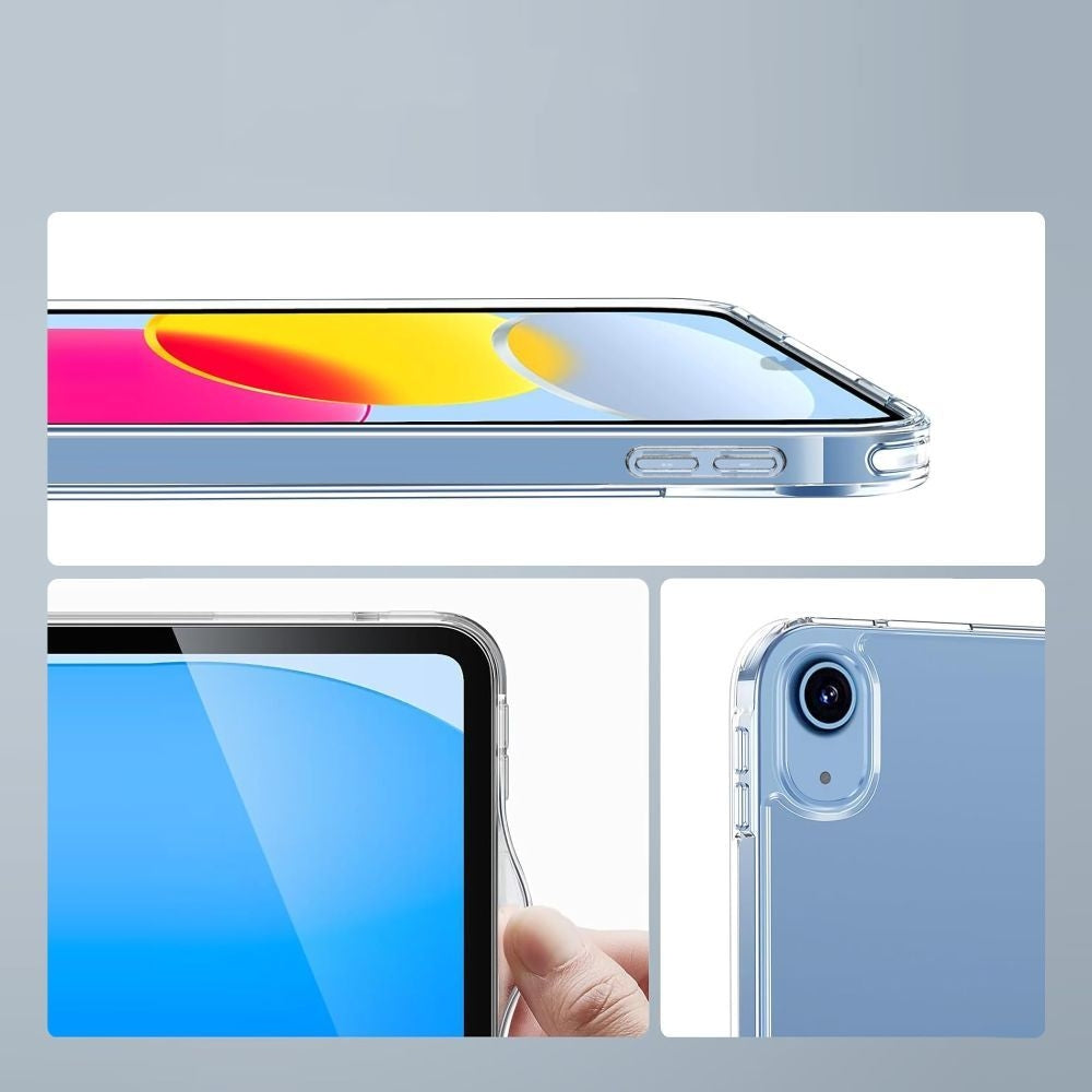 Schutzhülle für Apple iPad 10 2022, 11 2025, Tech-Protect Flexair Hybrid, Transparent
