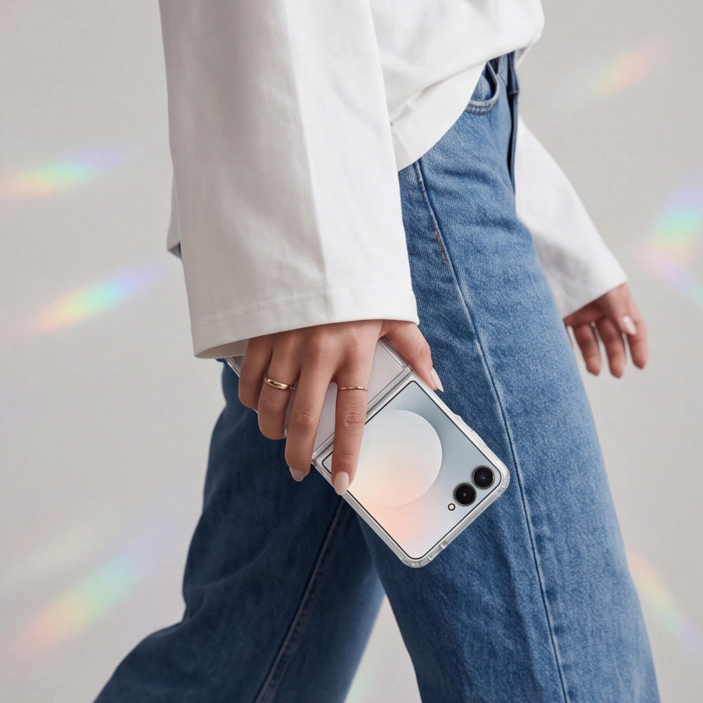 Handyhülle für Galaxy Z Flip8, Tech-Protect Flexair Hybrid, Transparent