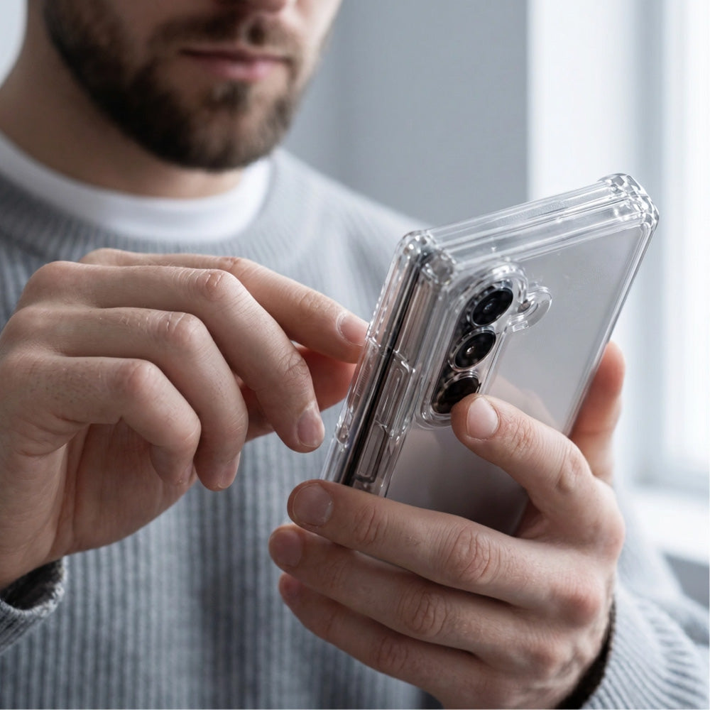 Handyhülle für Galaxy Z Fold8 Ultra, Tech-Protect Flexair Hybrid, Transparent