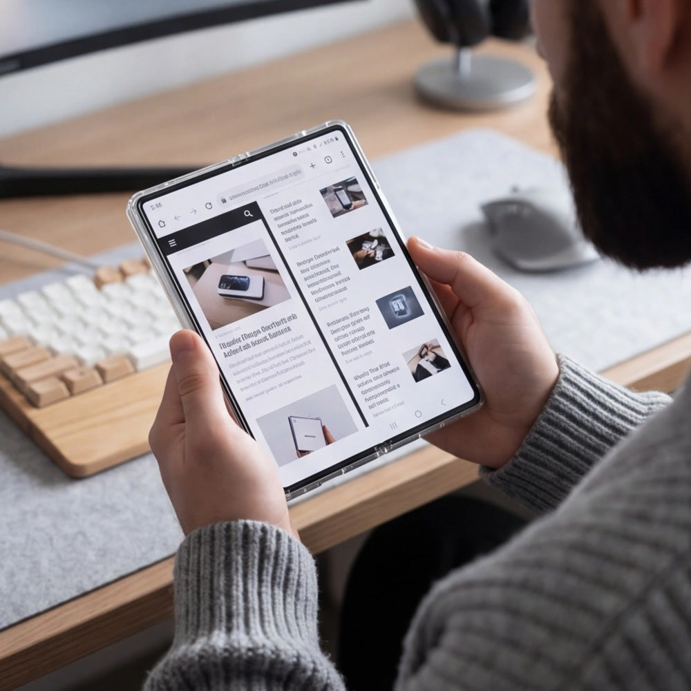Handyhülle für Galaxy Z Fold8 Ultra, Tech-Protect Flexair Hybrid, Transparent