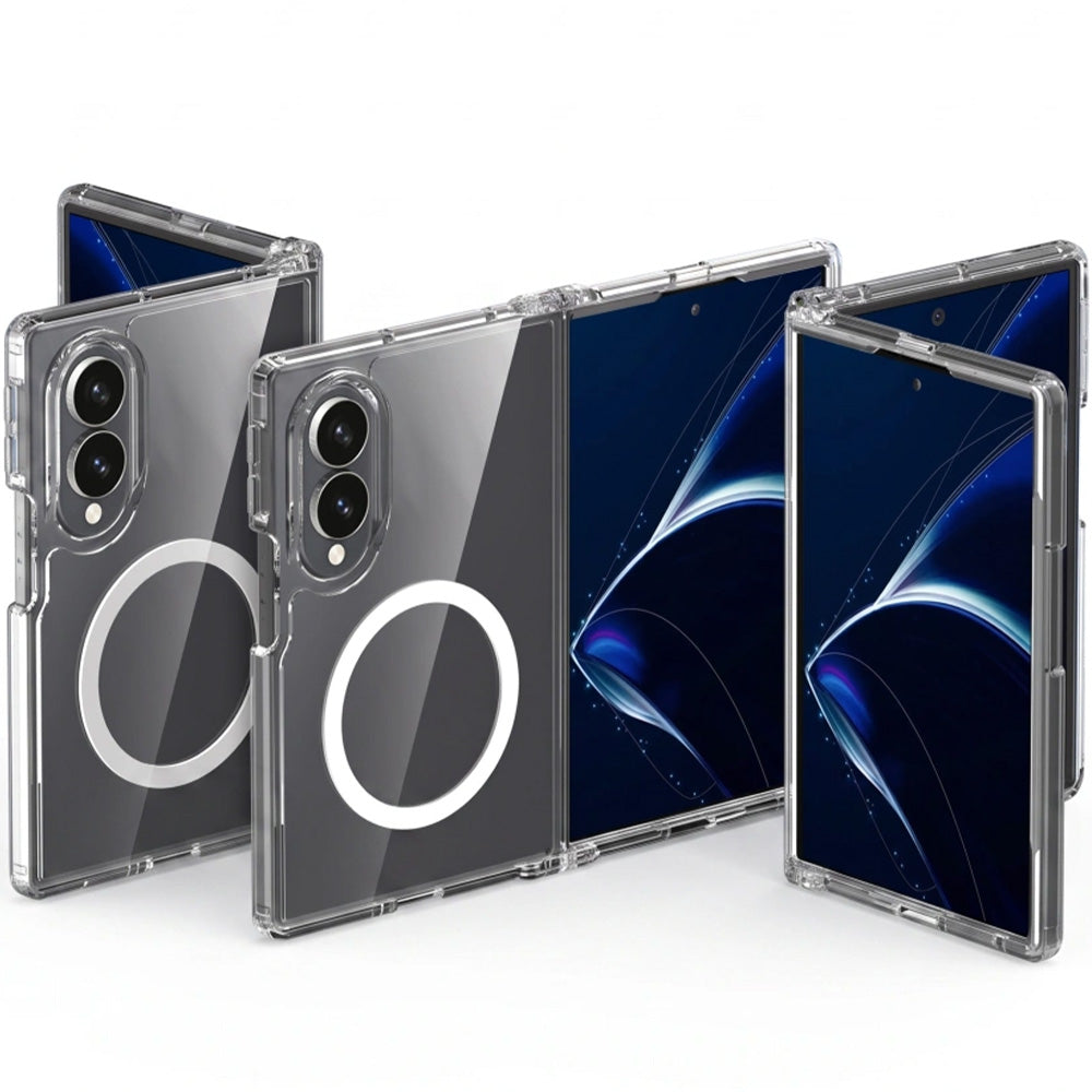 Handyhülle für Galaxy Z Fold8, Tech-Protect FlexAir Hybrid mit MagSafe, Transparent-Weiß