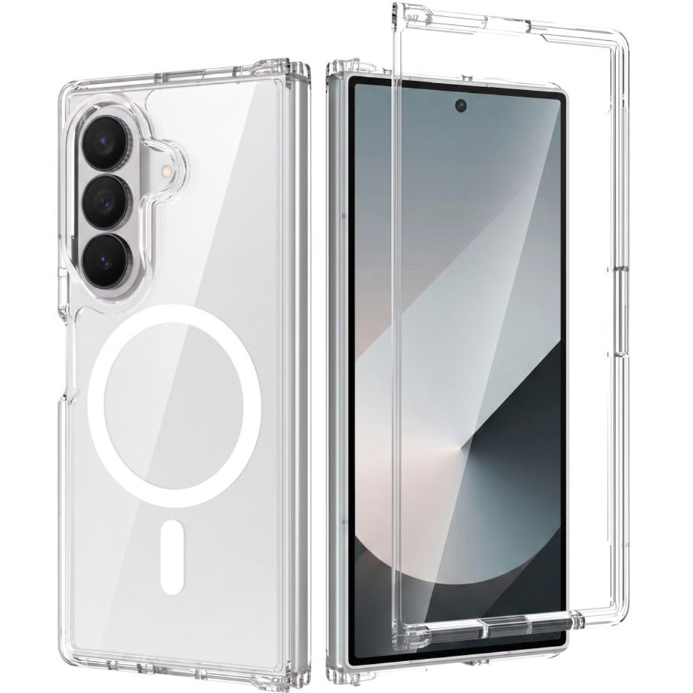 Handyhülle für Galaxy Z Fold8 Ultra, Tech-Protect FlexAir Hybrid mit MagSafe, Transparent-Weiß