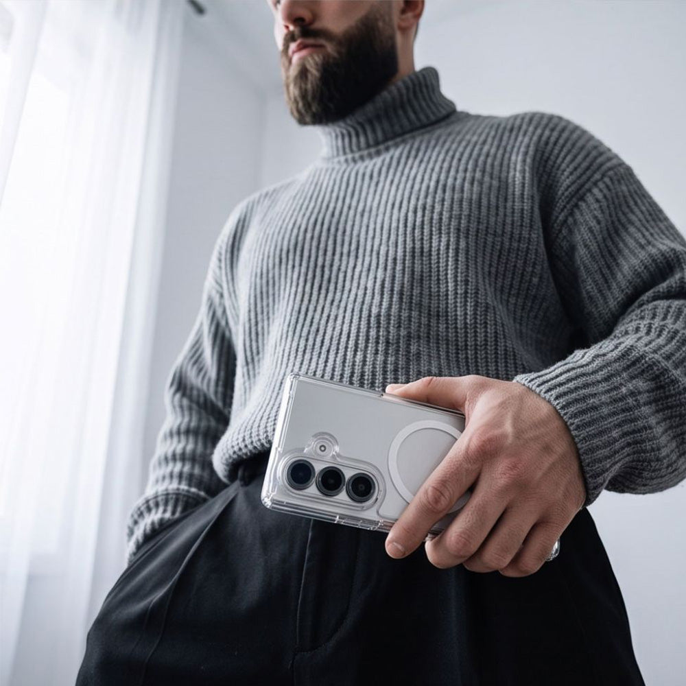 Handyhülle für Galaxy Z Fold8 Ultra, Tech-Protect FlexAir Hybrid mit MagSafe, Transparent-Weiß