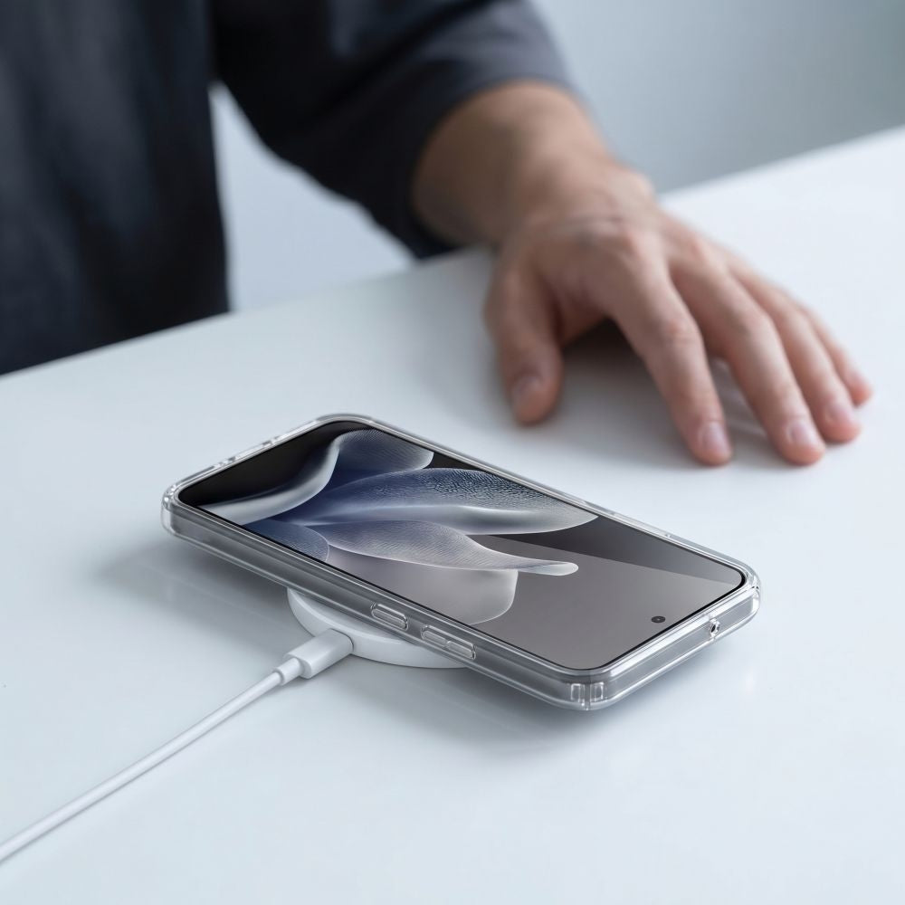 Handyhülle für Motorola Edge 70, Tech-Protect Flexair Hybrid mit MagSafe, Transparent