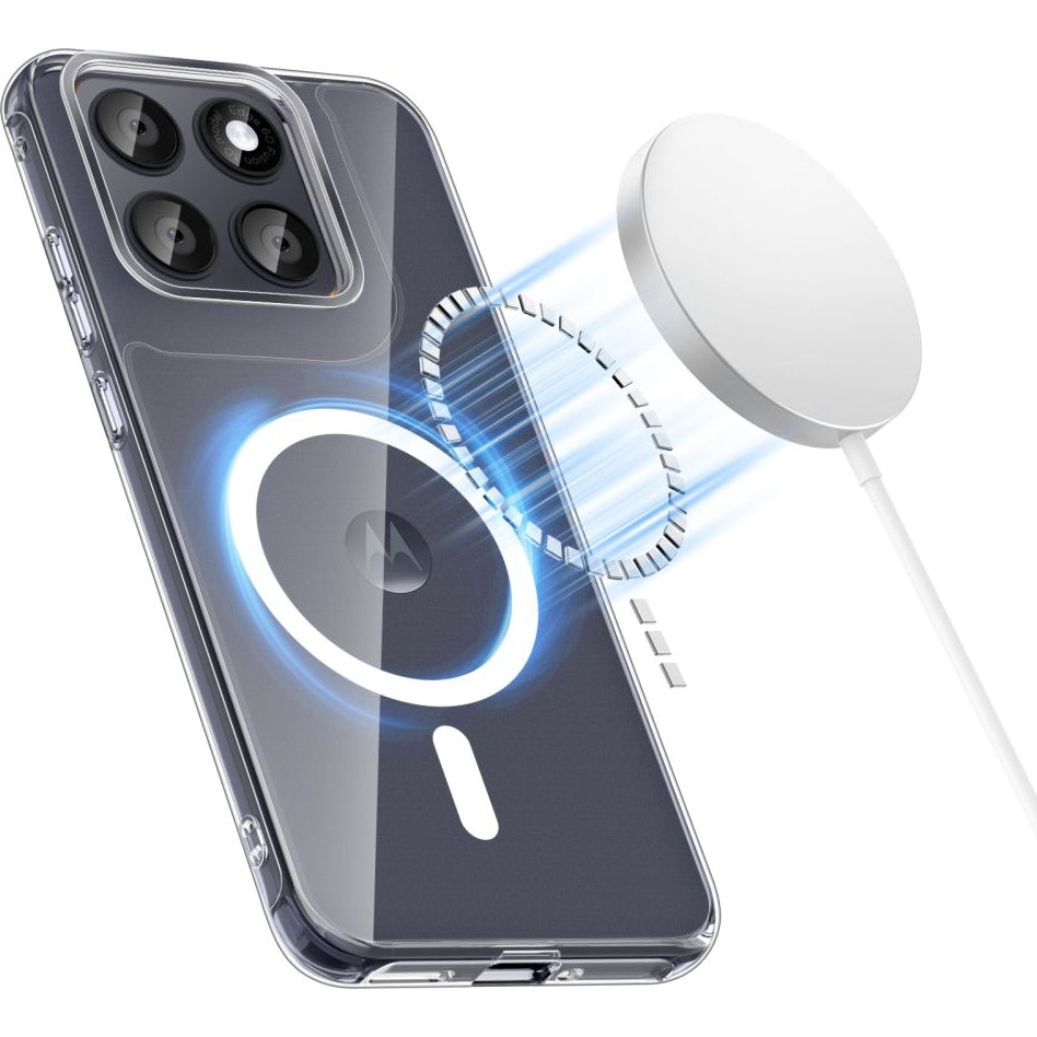Handyhülle für Motorola Edge 70 Fusion / 70 Fusion Plus, Tech-Protect Flexair Hybrid mit MagSafe, Transparent