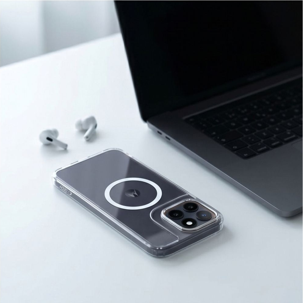 Handyhülle für Motorola Edge 70 Fusion / 70 Fusion Plus, Tech-Protect Flexair Hybrid mit MagSafe, Transparent