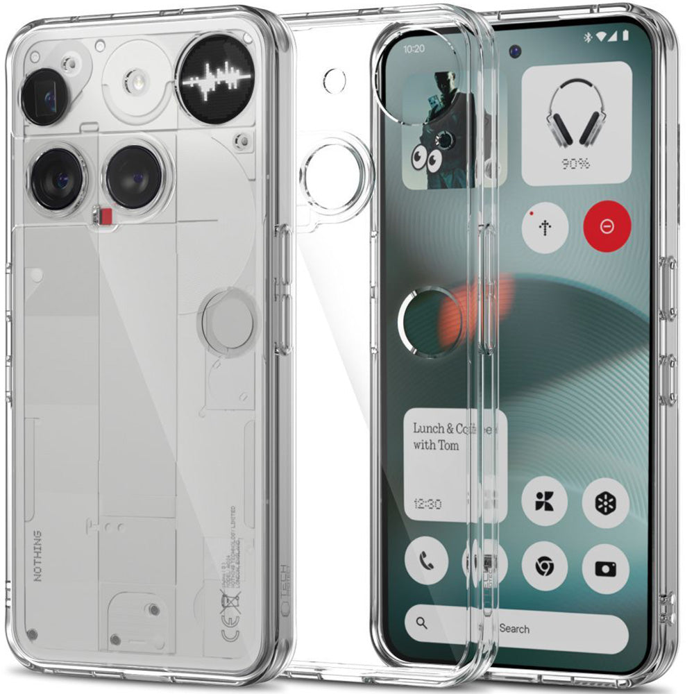 Handyhülle für Nothing Phone 3, Tech-Protect Flexair Hybrid, Transparent
