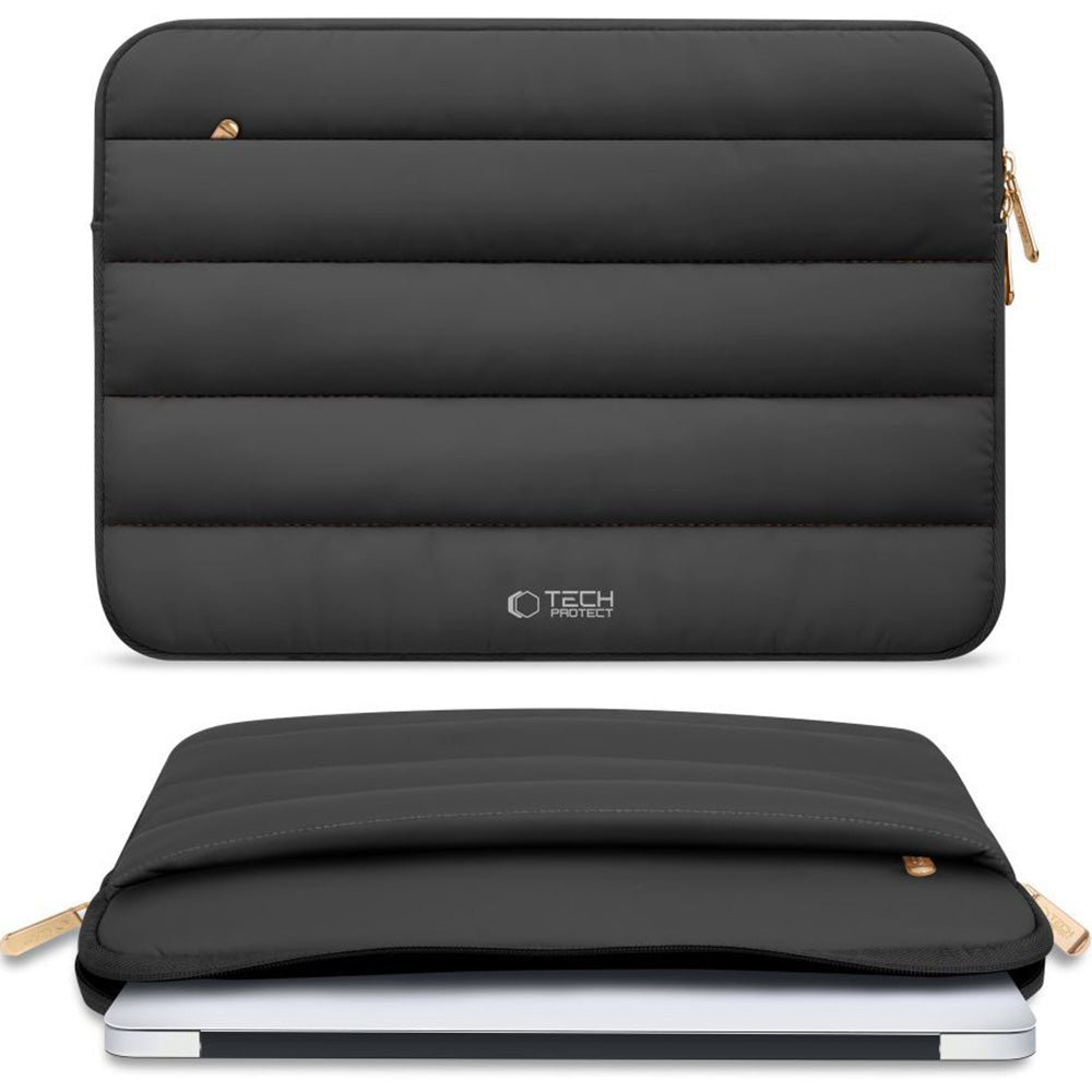 Universal Laptoptasche bis zu 15"-16", Tech-Protect Fluffy, Schwarz