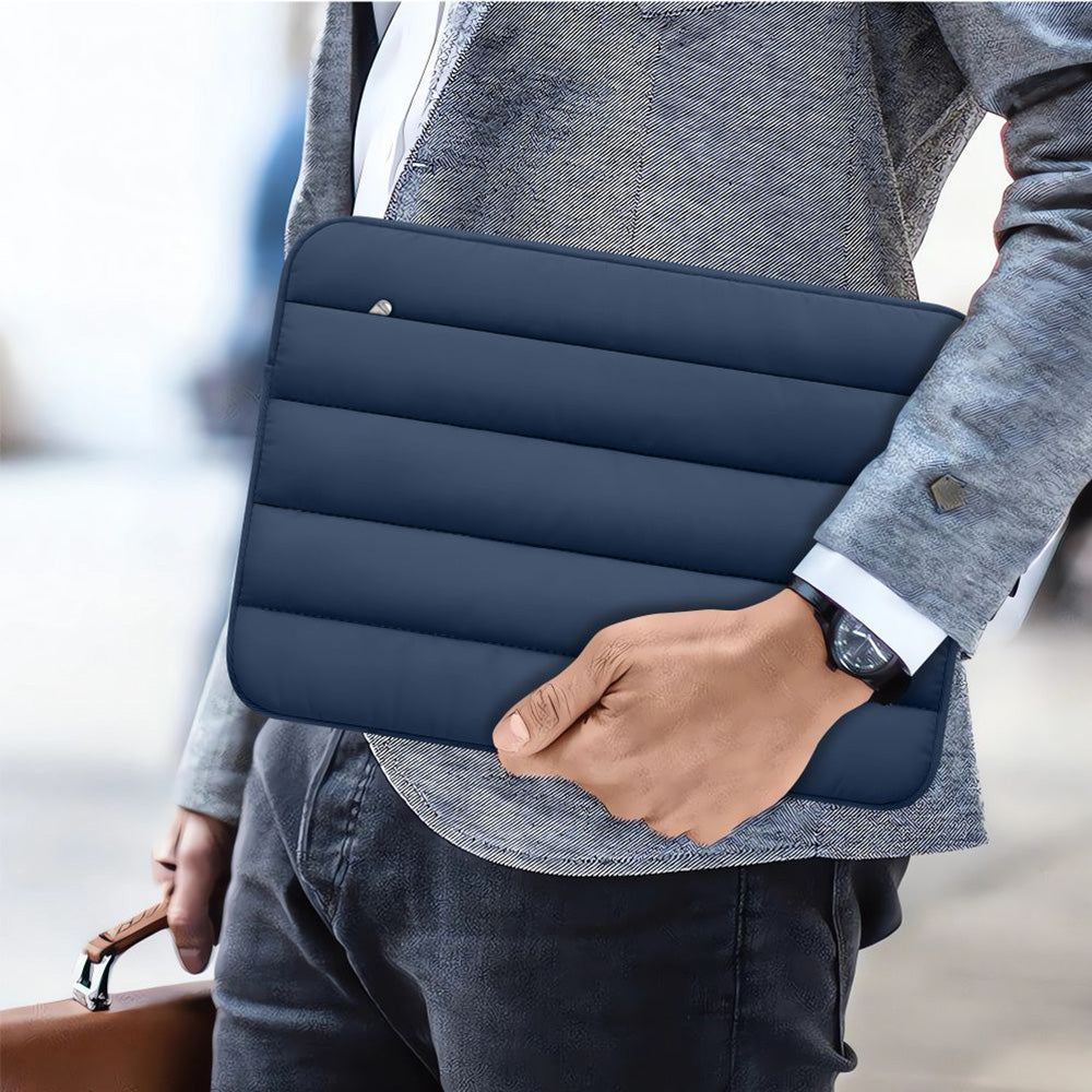 Universal Laptoptasche bis zu 15"-16", Tech-Protect Fluffy, Dunkelblau