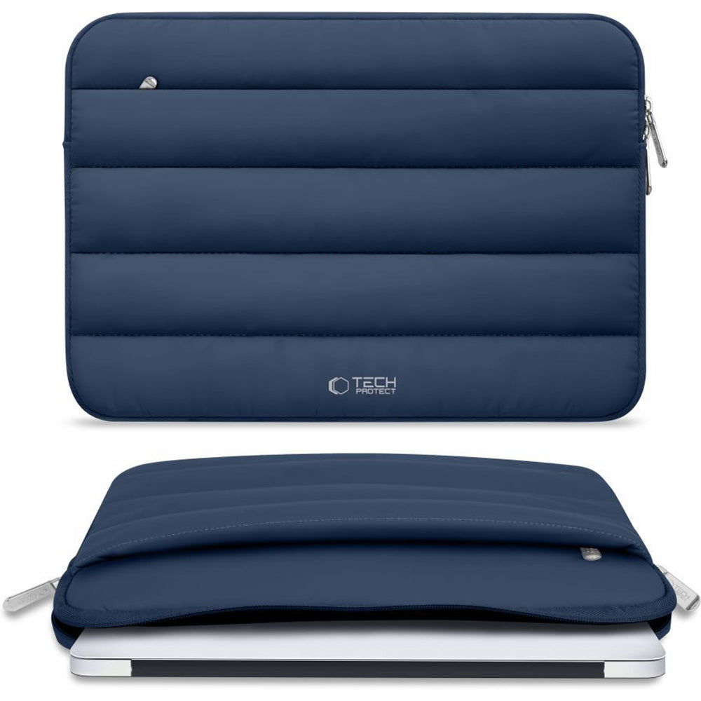 Universal Laptoptasche bis zu 15"-16", Tech-Protect Fluffy, Dunkelblau