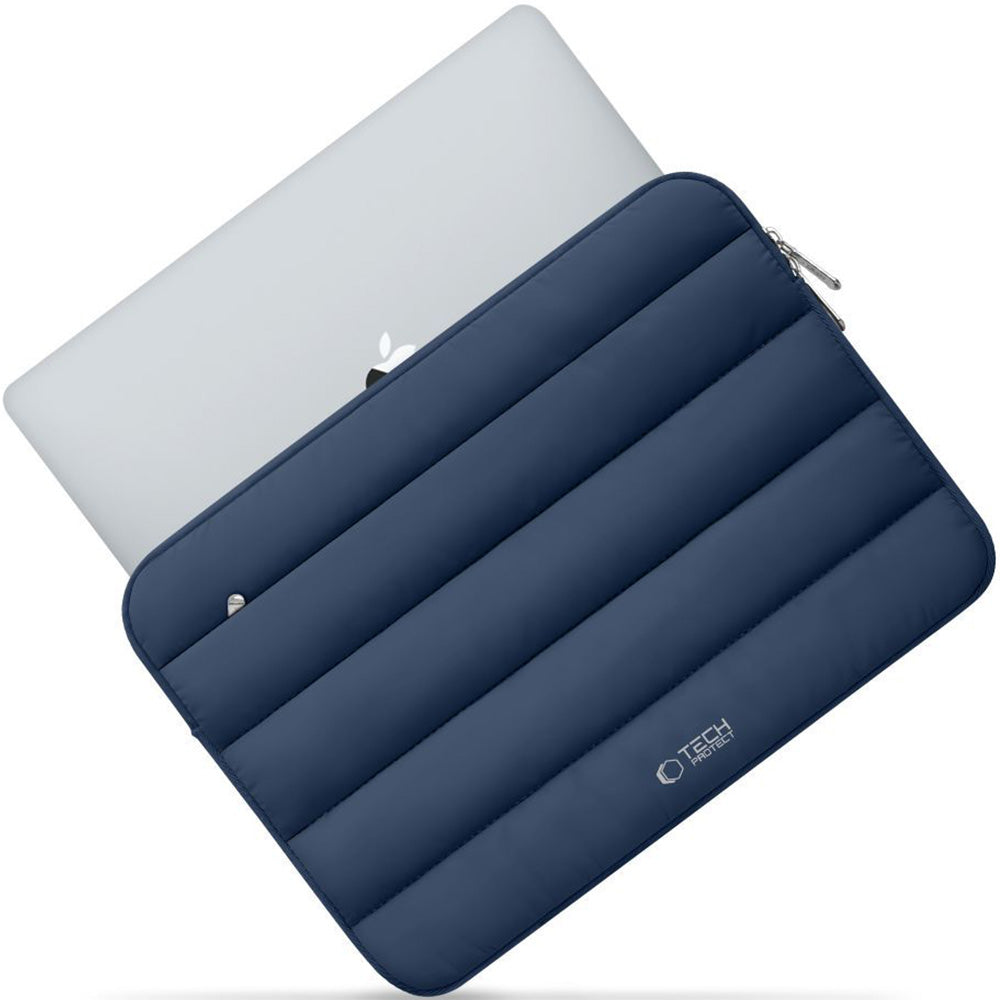 Universal Laptoptasche bis zu 15"-16", Tech-Protect Fluffy, Dunkelblau
