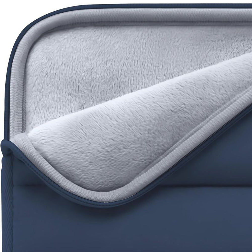 Universal Laptoptasche bis zu 15"-16", Tech-Protect Fluffy, Dunkelblau
