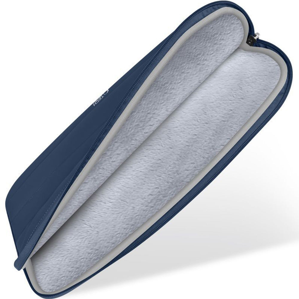 Universal Laptoptasche bis zu 15"-16", Tech-Protect Fluffy, Dunkelblau