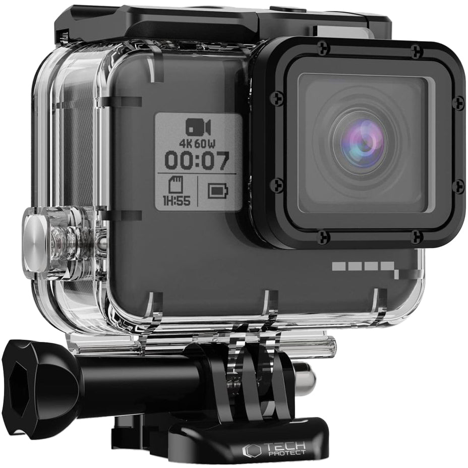 Wasserdichtes Gehäuse für GoPro Hero 5 / 6 / 7, Tech-Protect GA200 Waterproof Case, Transparent