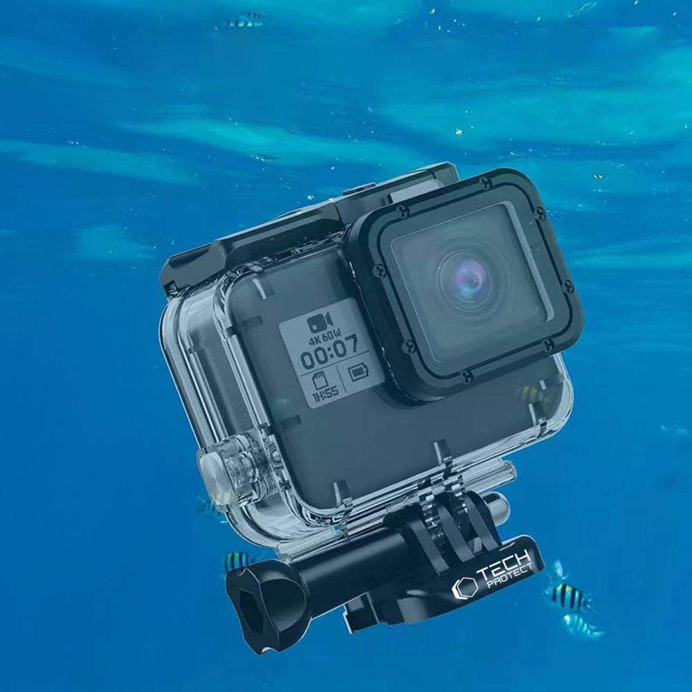 Wasserdichtes Gehäuse für GoPro Hero 5 / 6 / 7, Tech-Protect GA200 Waterproof Case, Transparent