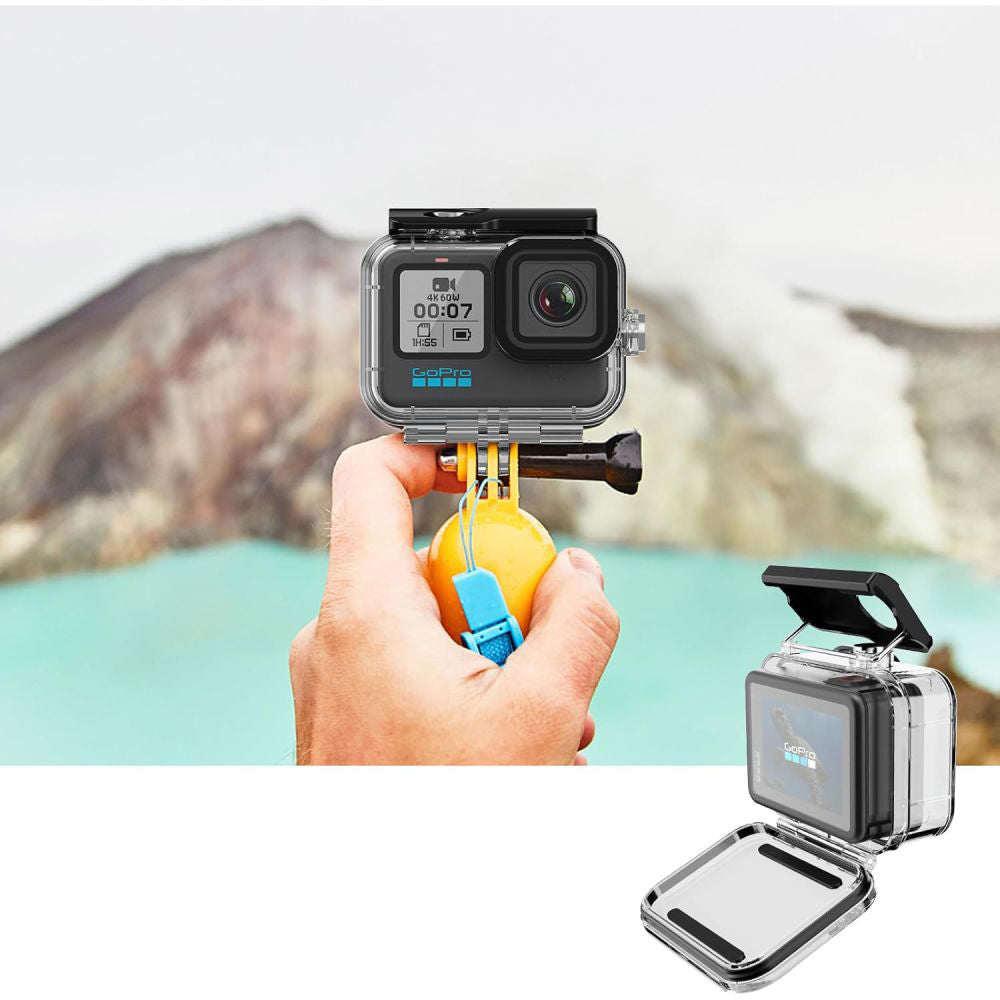 Wasserdichtes Gehäuse für GoPro Hero 9 / 10 / 11 / 12 / 13, Tech-Protect GA200 Waterproof Case, Transparent