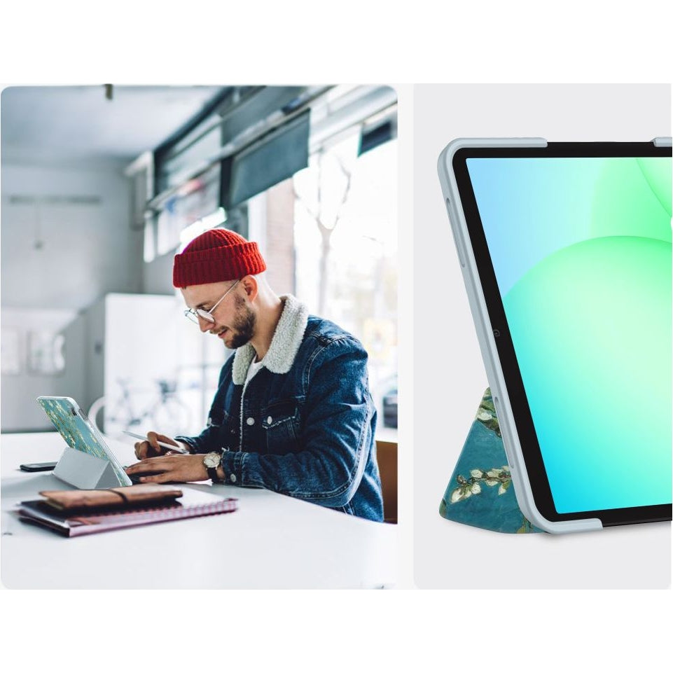 Schutzhülle mit Klappe für Galaxy Tab A11+ / Tab A9+, Tech-Protect SmartCase, Mehrfarbig