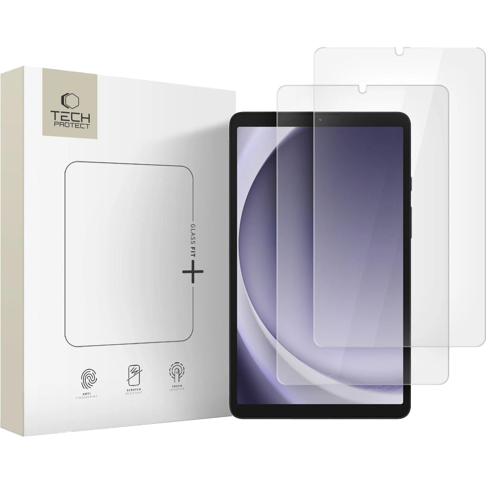 Gehärtetes Glas für Galaxy Tab A11 / A9, Tech-Protect Glass Fit Plus, 2 Stück