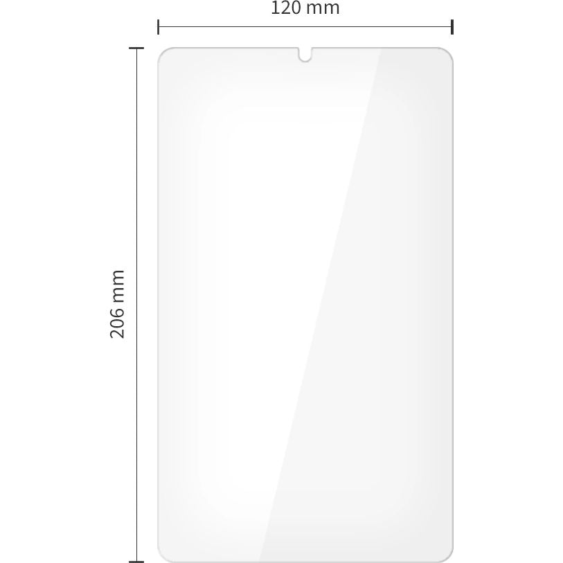 Gehärtetes Glas für Galaxy Tab A11 / A9, Tech-Protect Glass Fit Plus, 2 Stück