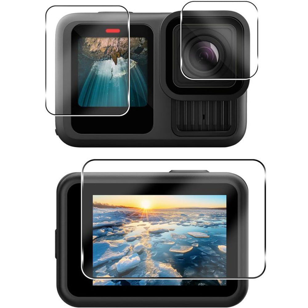 Gehärtetes Glas für GoPro Hero 12 / 11 / 10 / 9, Tech-Protect Glass Fit Plus, 6 Stück