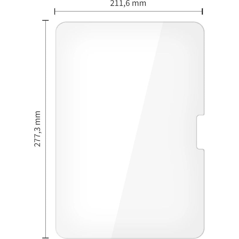 Gehärtetes Glas für iPad Air 13" M4/M3/M2, Pro 13" 2025 / 2024, Tech-Protect Glass Fit Plus, 2 Stück