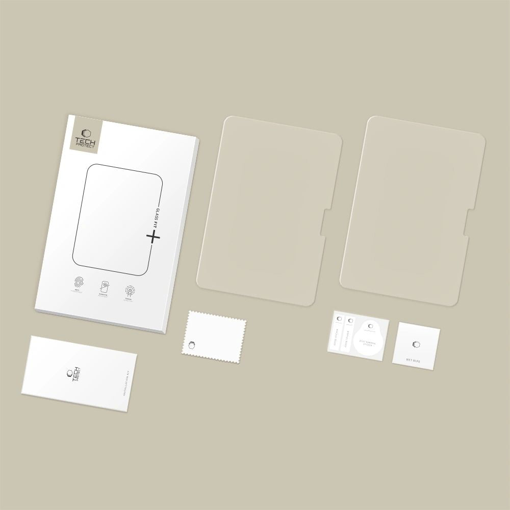 Gehärtetes Glas für iPad Air 13" M4/M3/M2, Pro 13" 2025 / 2024, Tech-Protect Glass Fit Plus, 2 Stück