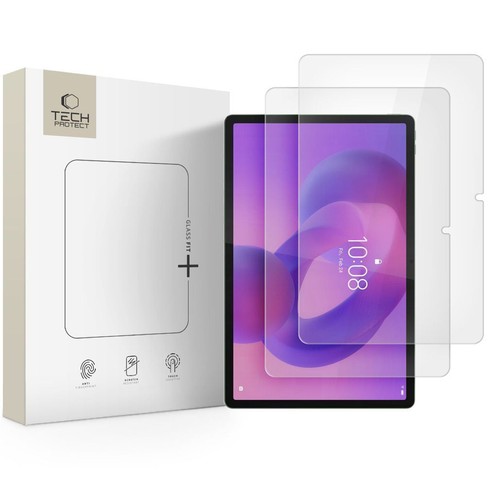 Gehärtetes Glas für Lenovo Idea Tab 11.0, Tech-Protect Glass Fit Plus, 2 Stück