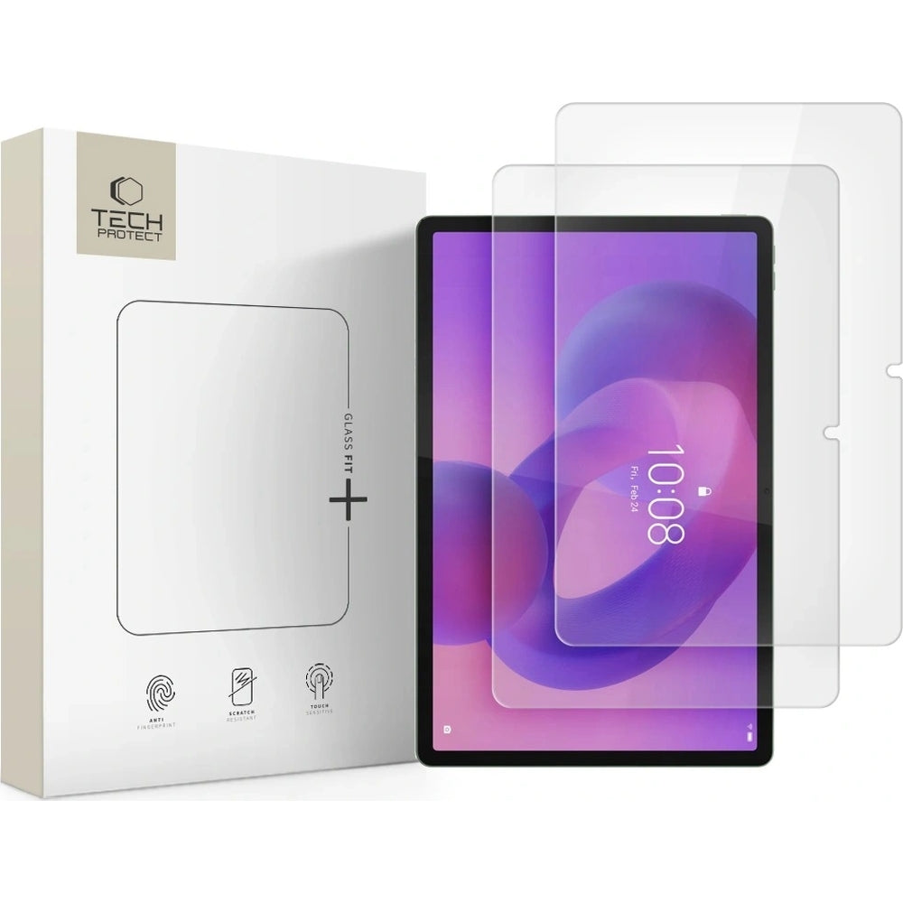 Gehärtetes Glas für Lenovo Idea Tab Plus 12.1, Tech-Protect Glass Fit Plus, 2 Stück