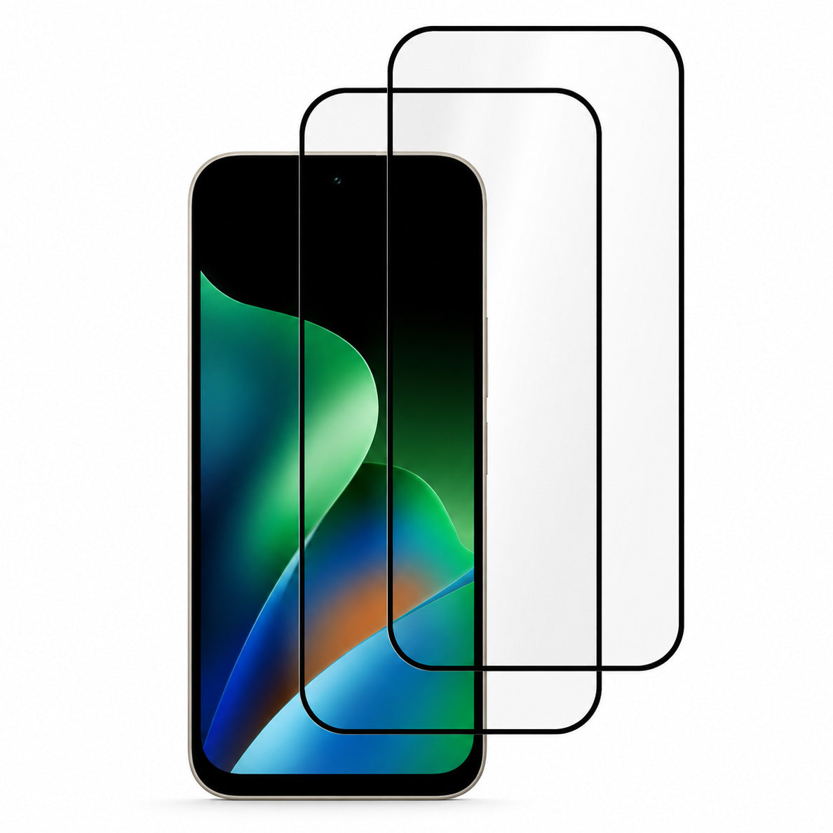 Gehärtetes Glas für Xiaomi Redmi 17 4G / 5G, Tech-Protect Glass Fit Plus, 2 Stück, Schwarzer Rahmen