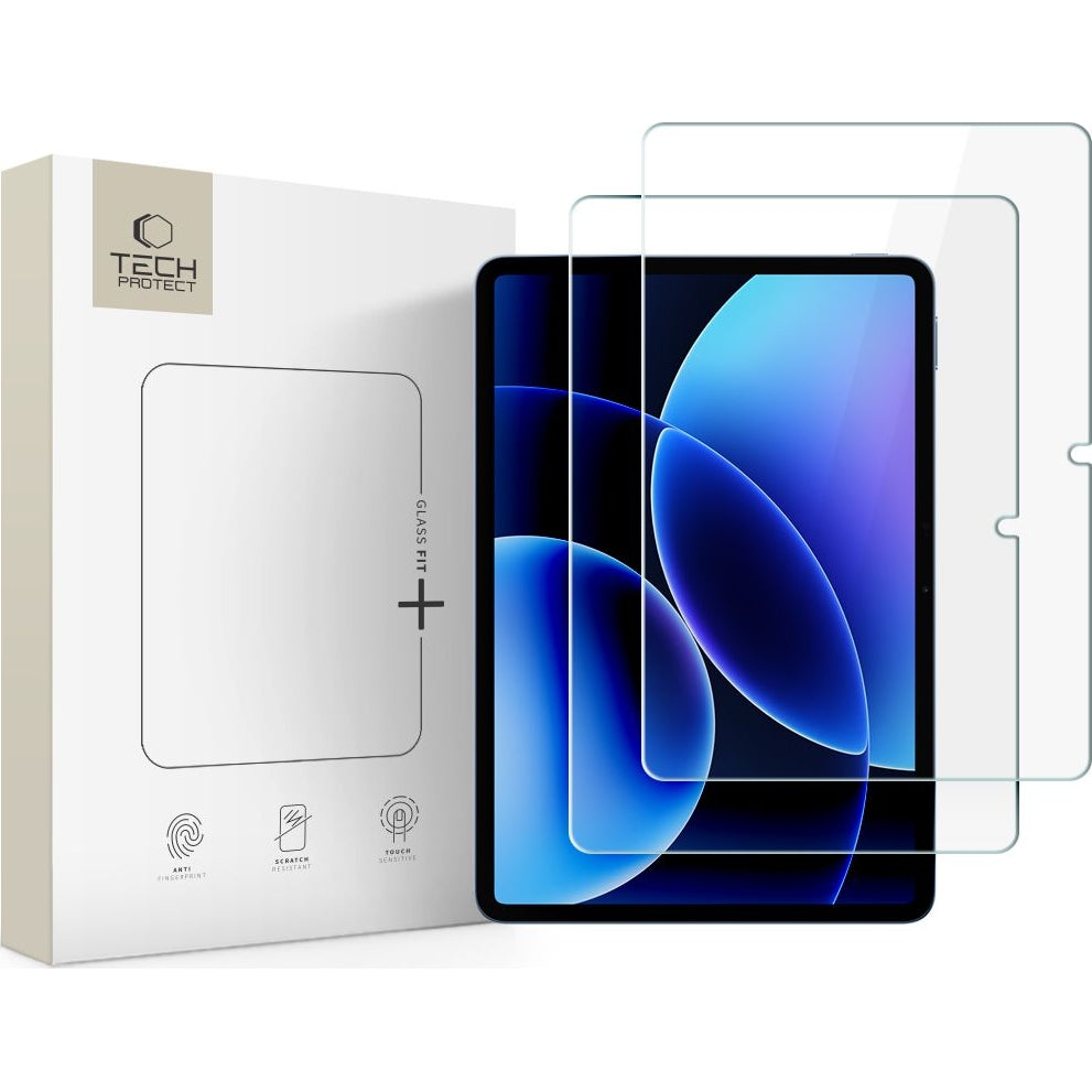 Gehärtetes Glas für Xiaomi Pad 8 / 8 Pro / 7 / 7 Pro 11.2, Tech-Protect Glass Fit Plus, 2 Stück