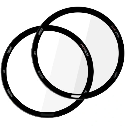 Hybridglas für Garmin Forerunner 255 / 255 Music, 2 Stück, Tech-Protect Glass Flex Plus, Transparent mit Schwarzem Rand