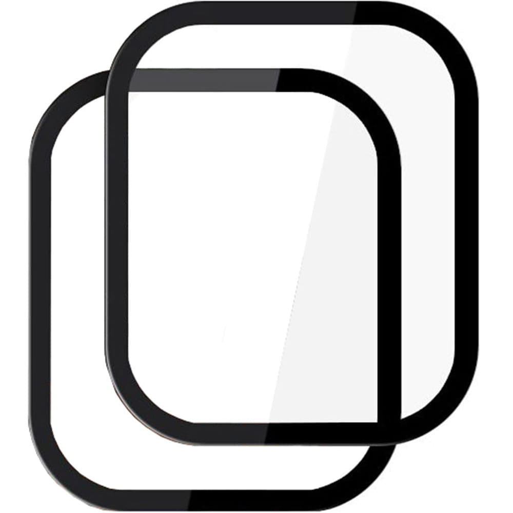 Hybridglas für Garmin Venu X1, 2 Stück, Tech-Protect Glass Flex Plus, Transparent mit Schwarzem Rand
