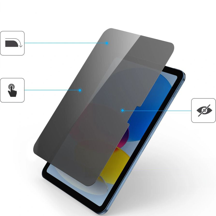 Gehärtetes Glas mit Privatschutzfilter für iPad 11 / 10 gen. 2025 / 2022, Tech-Protect Glass Spy Plus