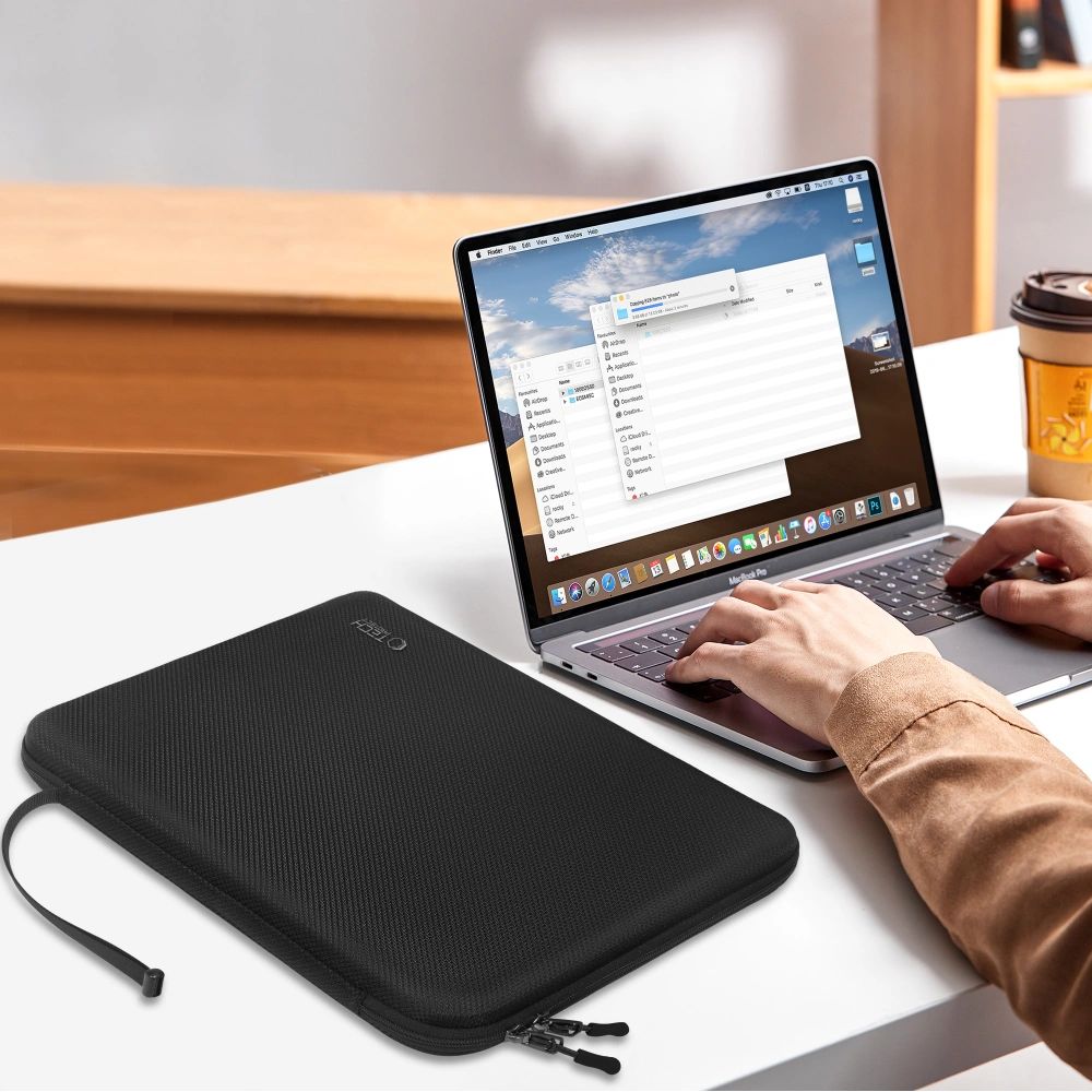 Schutzhülle für 13-14“ Laptop, Tech-Protect Hardpouch, Schwarz