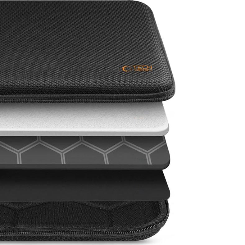 Schutzhülle für 13-14“ Laptop, Tech-Protect Hardpouch, Schwarz