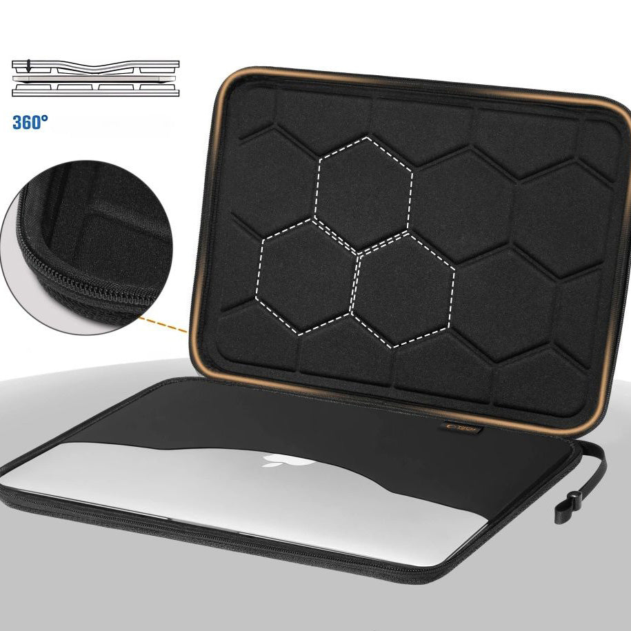 Schutzhülle für 13-14“ Laptop, Tech-Protect Hardpouch, Schwarz