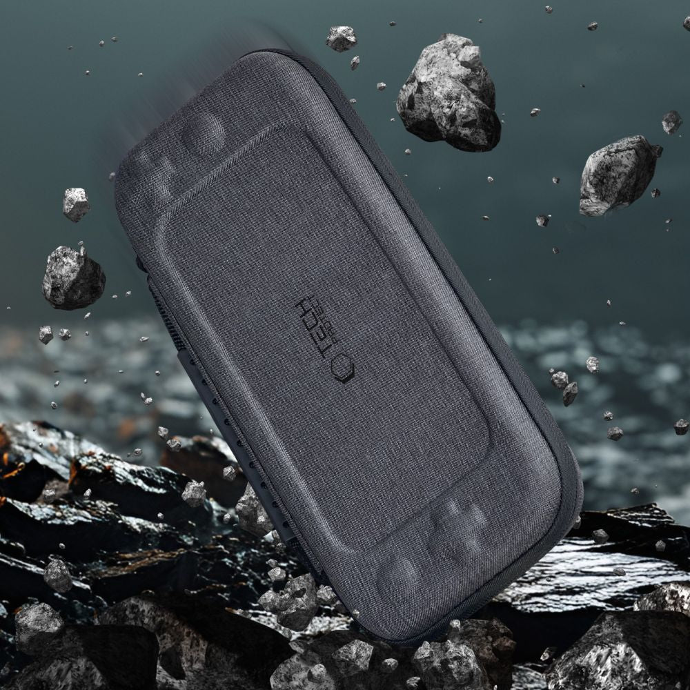 Hülle für Nintendo Switch 2, Tech-Protect Hardpouch, Dunkelgrau